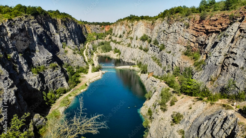 Beautiful landscape Velka Amerika lakes in Czech republic