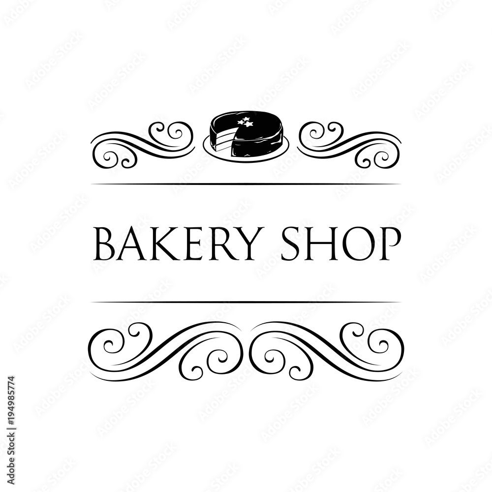 Bakery Shop Retro Label.  Illustration design.