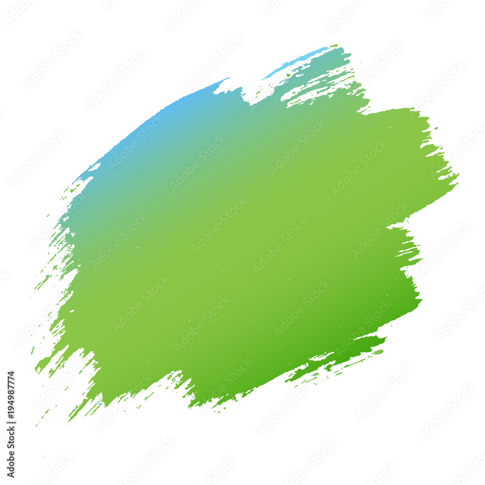 Blue And Green Blob Banner White