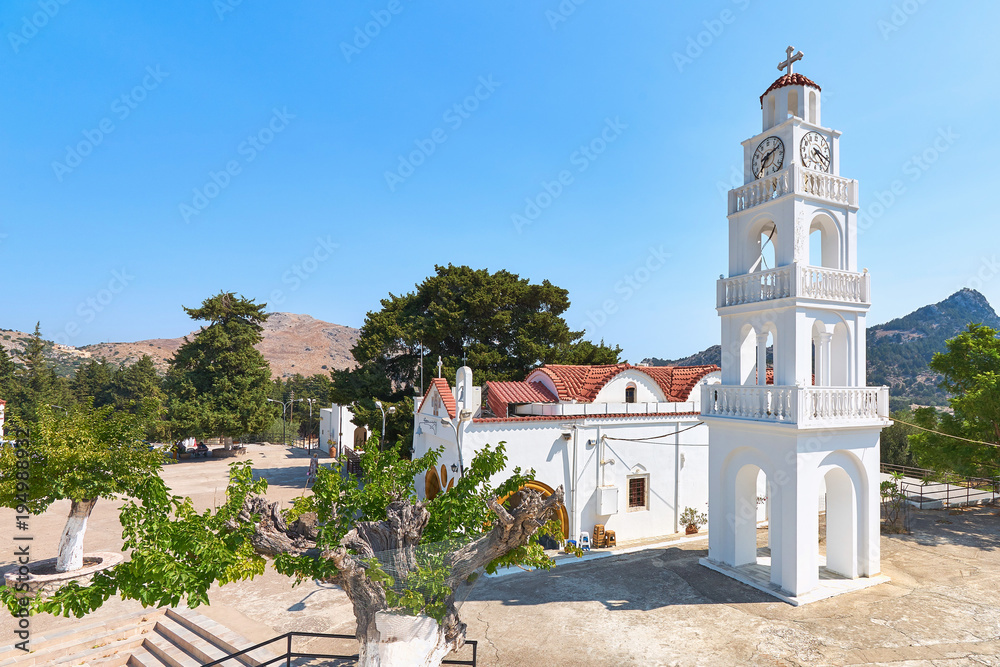 The Monastery of Panagia Tsambika in Rhodes