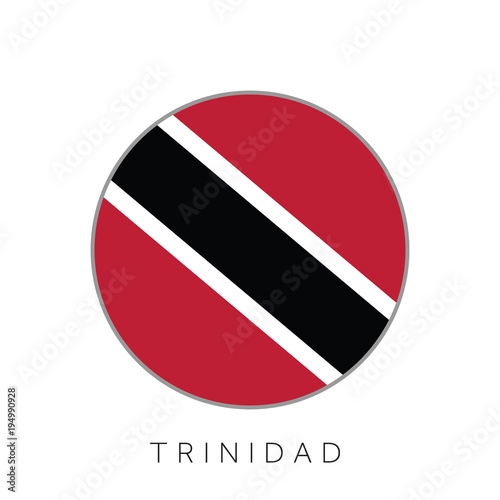 Free Download Trinidad flag round circle vector icon - GFXLoad