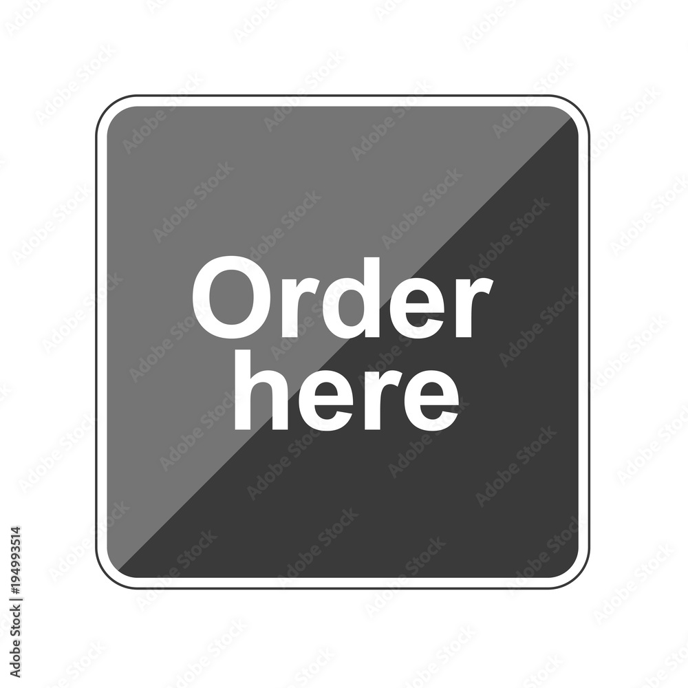 Order here - Reflektierender App Button Order here - Reflektierender App Button