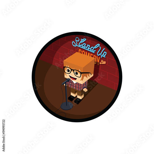 stand up comedy comic guy on stage