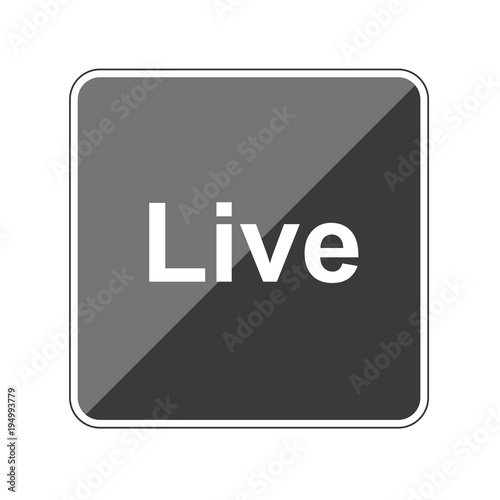 Live - Reflektierender App Button