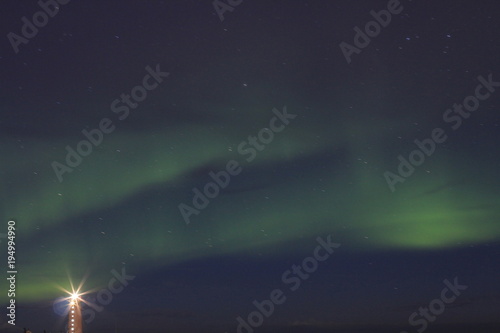 Northern lights(aurora) in Iceland.