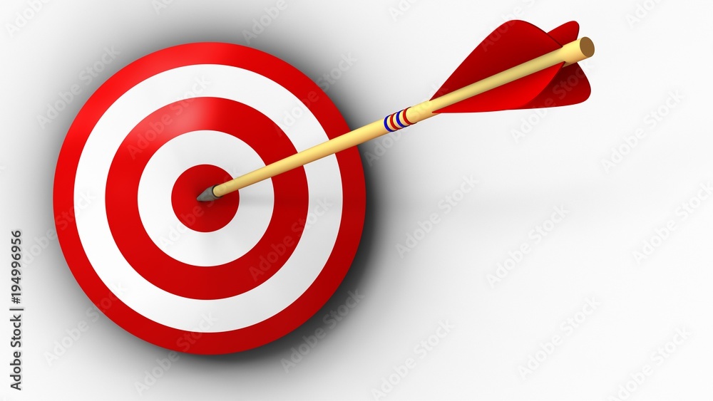 3d target with arrow hit 3d target with arrow hit