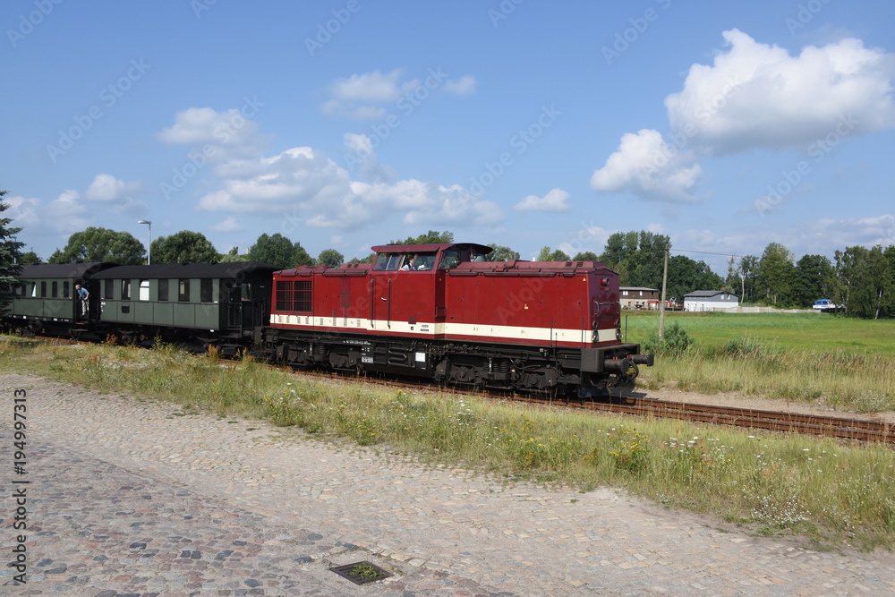 Sonderzug der Pressnitztalbahn zur Haffwoche