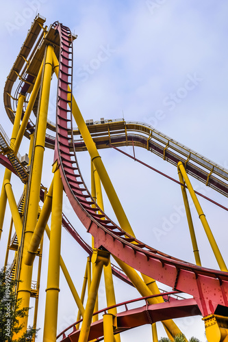 Roller coaster in the playground