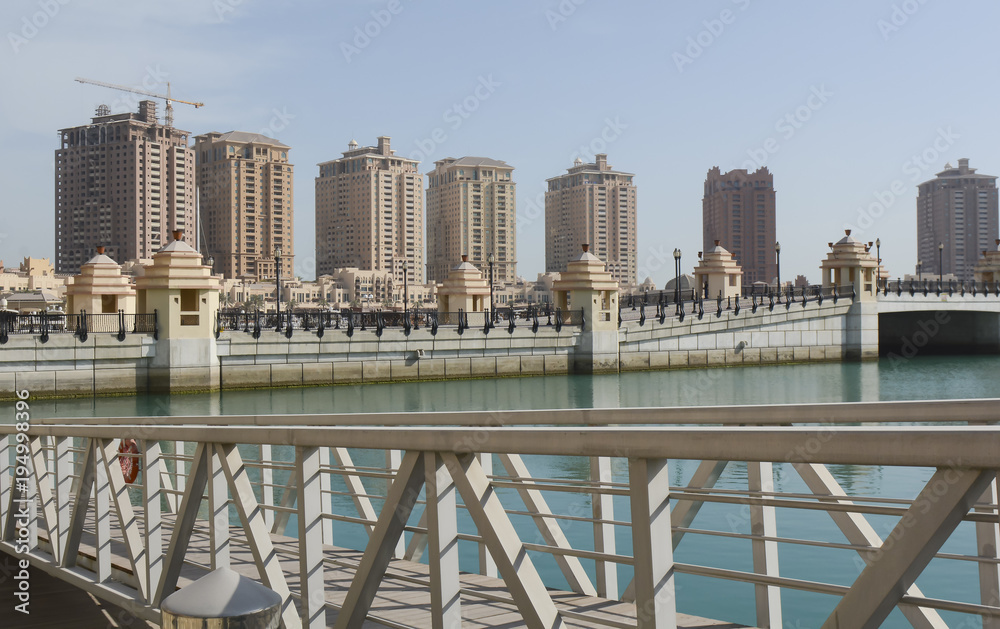 qatar, doha, city, modern, arabic, architecture