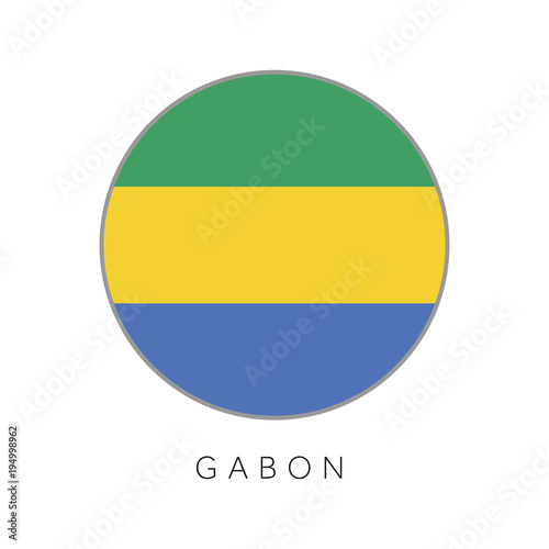 Gabon flag round circle vector icon Free Download Gabon flag round circle vector icon - GFXLoad