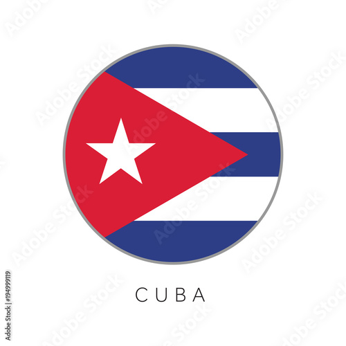 Free Download Cuba flag round circle vector icon - GFXLoad