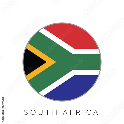 Free Download South Africa flag round circle vector icon - GFXLoad