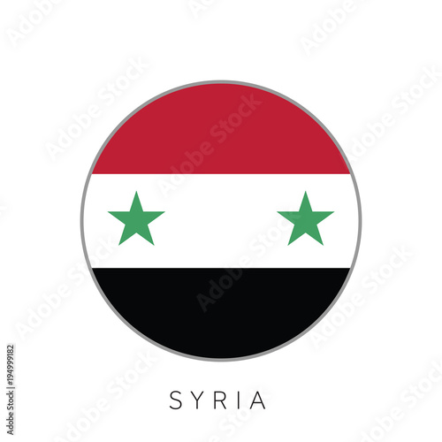 Free Download Syria flag round circle vector icon - GFXLoad