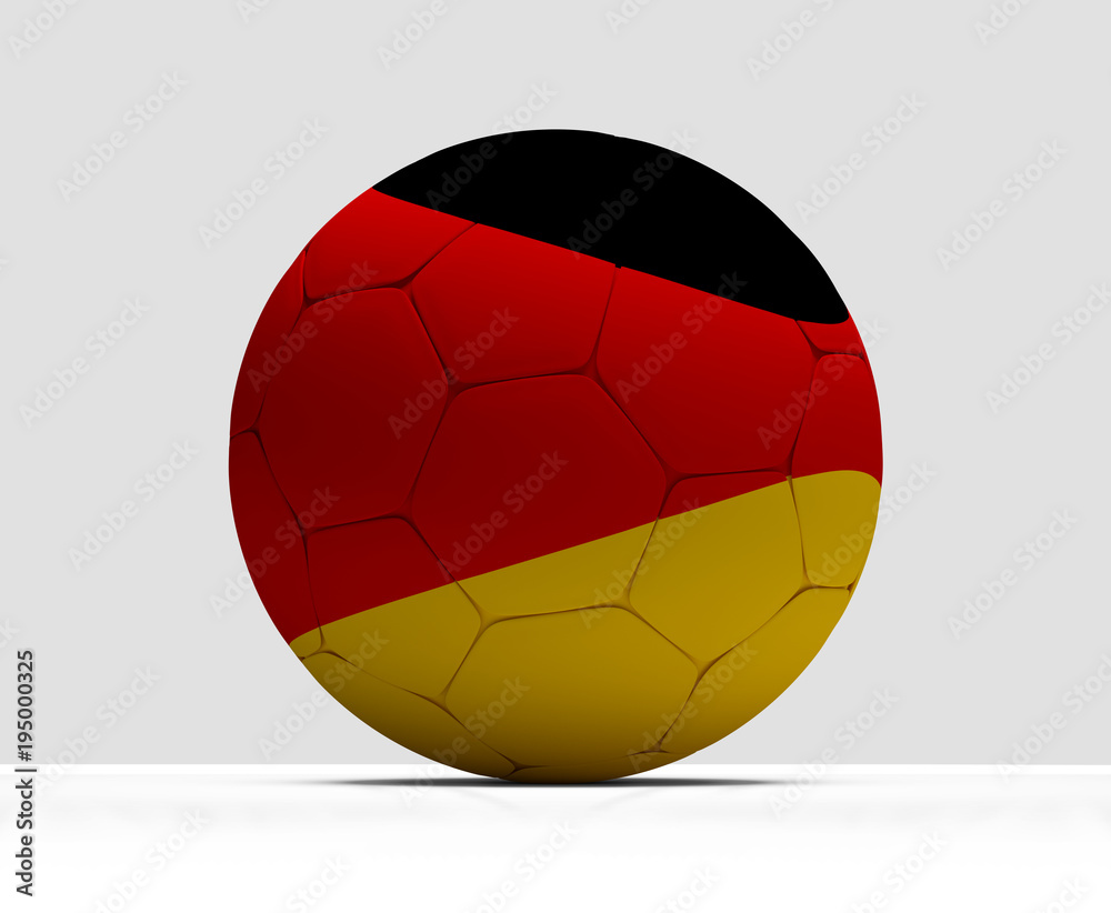 Germany german soccer football ball 3d rendering isolated Germany german soccer football ball 3d rendering isolated
