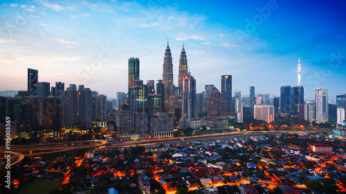 Photography Kuala Lumpur skyline, Kuala Lumpur Malaysia