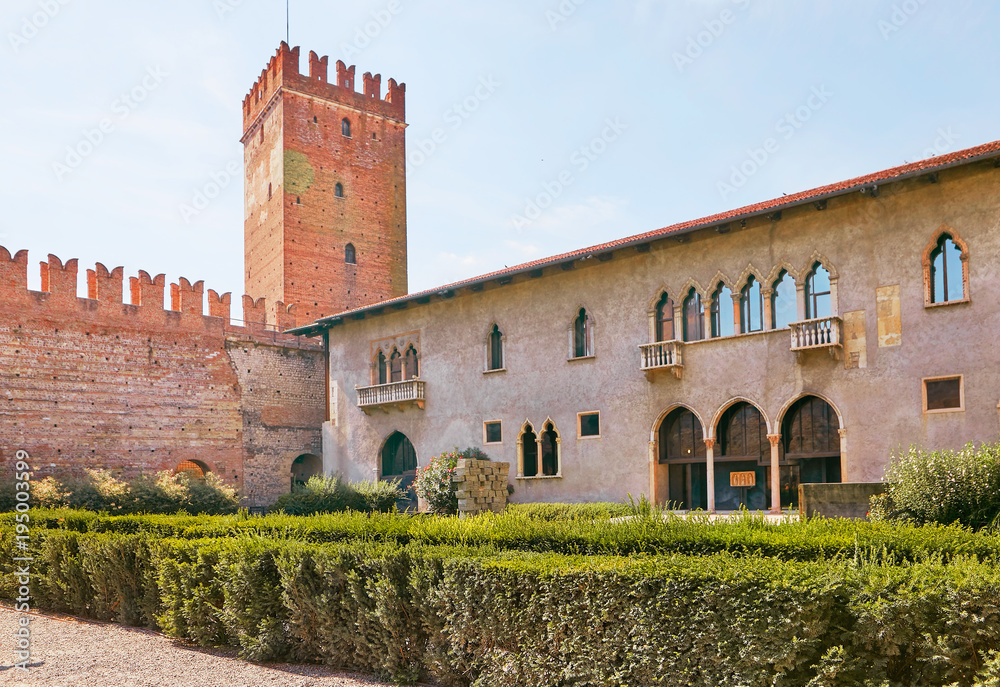 VERONA, ITALY - AUGUST 17, 2017: Castle Castelvecchio, Verona.