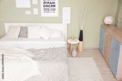 Cozy room interior with com...