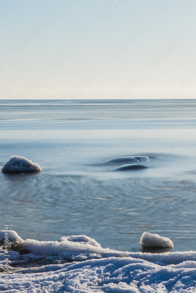 Naklejka premium Finnish Archipelago, winter mode