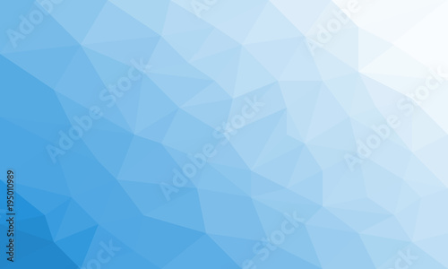 Low polygon blue color abstract background with geometric consist triangles