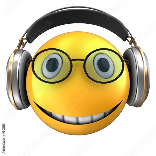 3d yellow emoticon smile