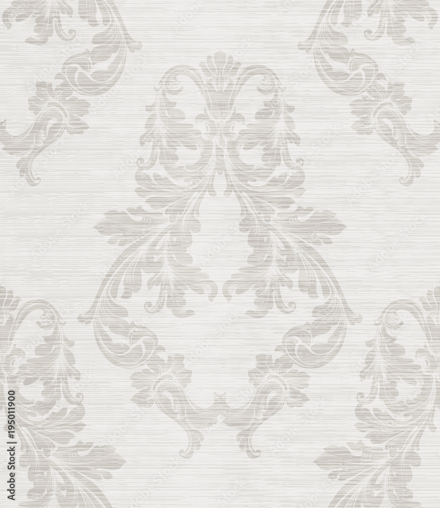 Damask pattern antique decor Vector illustration. Texture designs