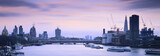 The City of London skyline viewed over the River Thames London England