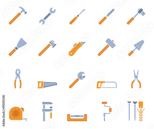 Werkzeug Iconset - Farbe