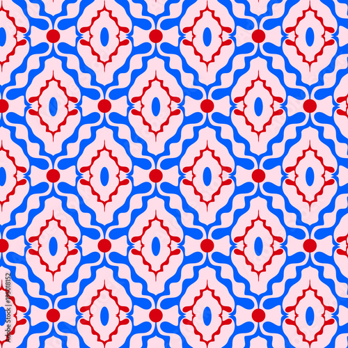 blue geometric pattern