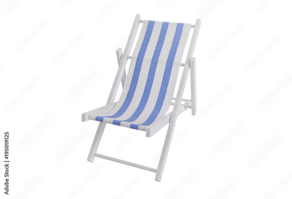Deckchair on a white background. Deckchair on a white background.