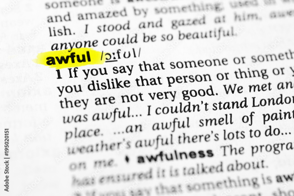 Highlighted English word Highlighted English word