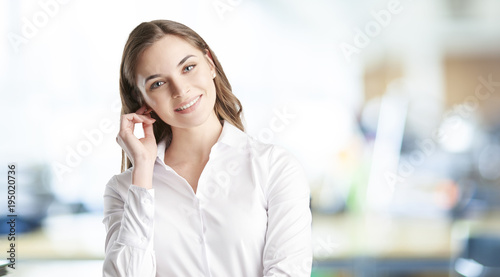 Confident young businesswoman portrait