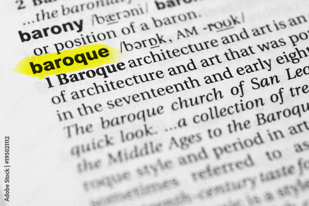 Fototapeta premium Highlighted English word 
