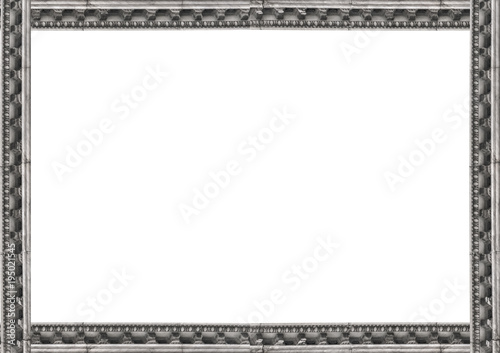 White Landscape Frame with Architectural Borders