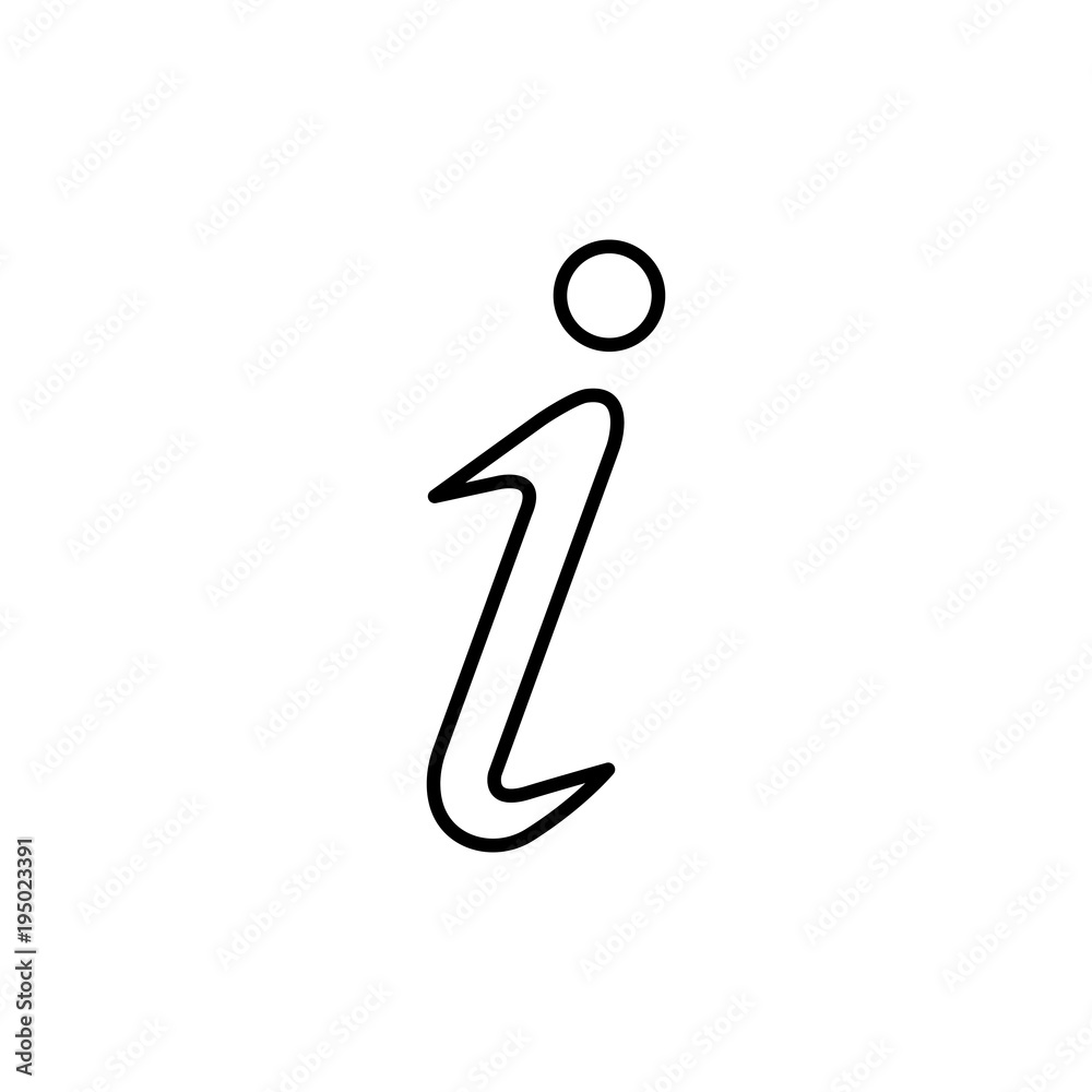 info web sign line vector black icon info web sign line vector black icon