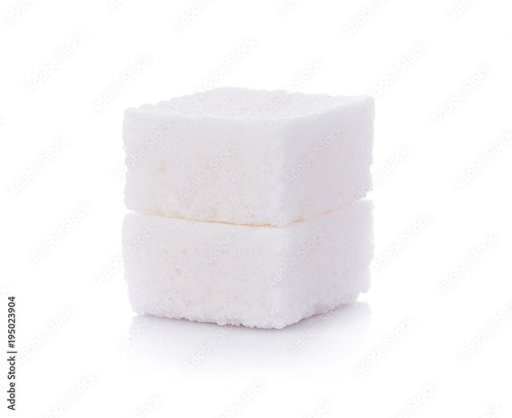 white sugar cube on white background white sugar cube on white background
