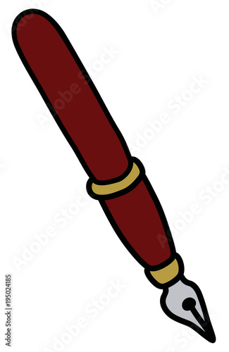 The classic wine red fountain ink pen