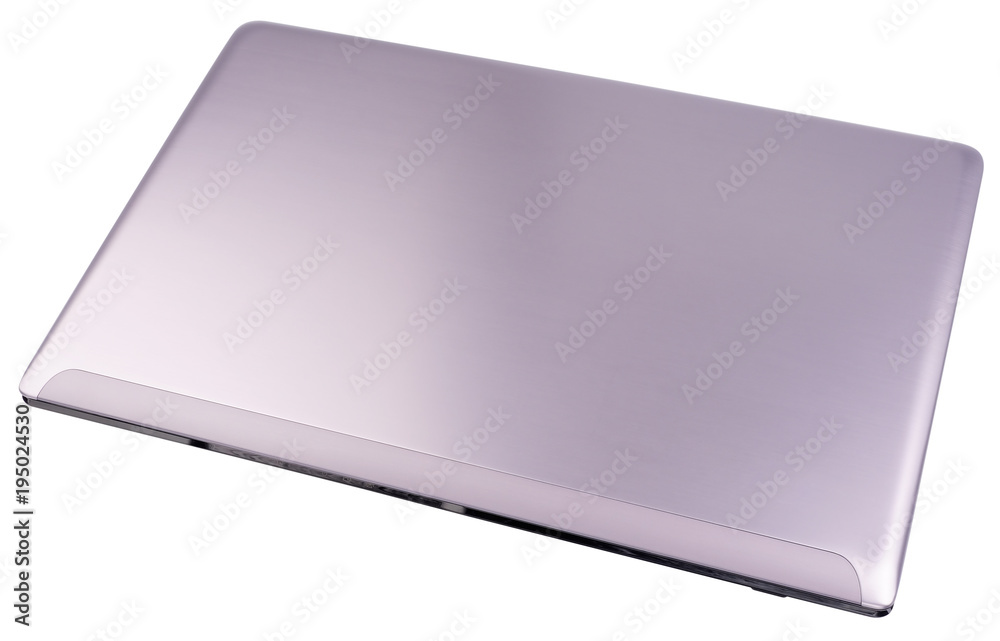 Closed laptop isolated Closed laptop isolated