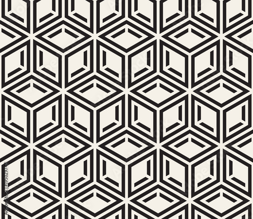 Vector seamless pattern. Modern stylish abstract texture. Repeating geometric tiles