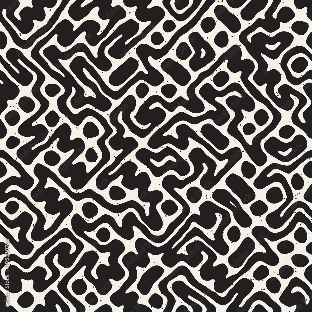 Seamless pattern with maze lines. Monochrome abstract background. Vector hand drawn labyrinth. Seamless pattern with maze lines. Monochrome abstract background. Vector hand drawn labyrinth.