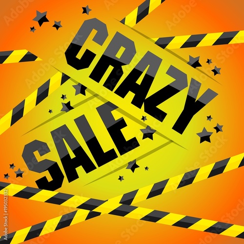 Creative Abstract Hard Discount Sale vector illustration
