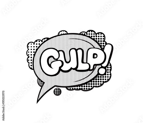 Pop art style sticker