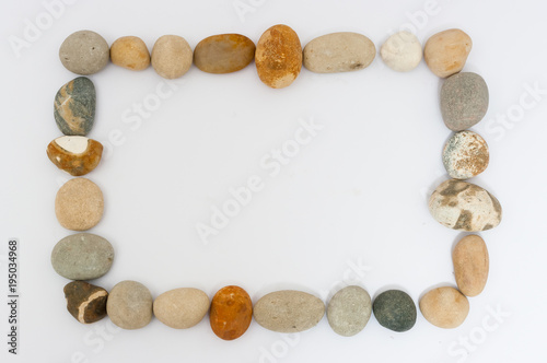Some round and colored stones. Detailed view.