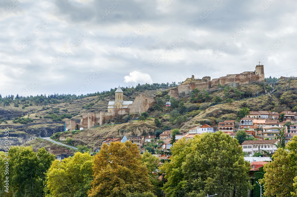 View of Narikala fortress, Tbilisi, Georgia