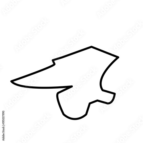 anvil silhouette outline on white background