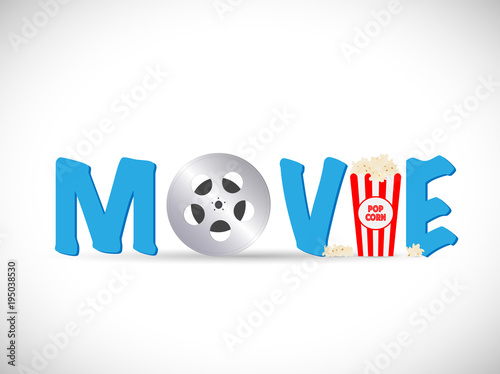 Movie Text Illustration