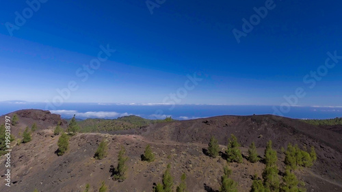 Mount Teide aerial view in Tenerife Island, Spain