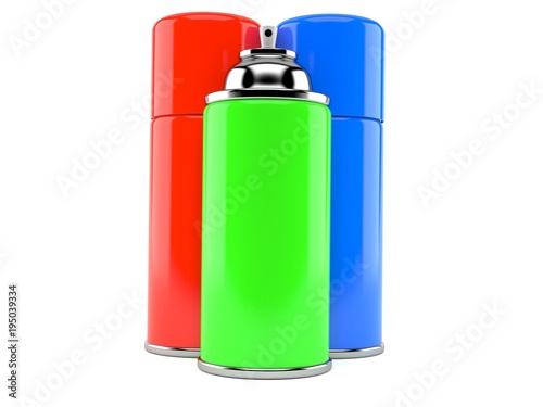 RGB spray cans