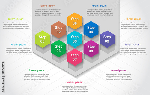 Infographics Template Business concept
