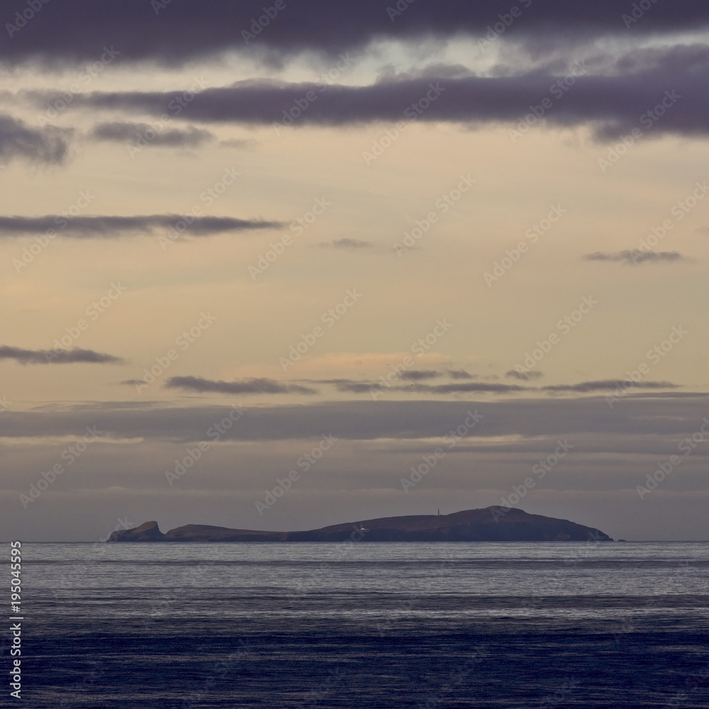 Moody evening light, Fair Isle, Shetland, Scotland, UK.