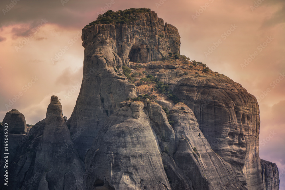 rock climbers on Meteora in the Greece